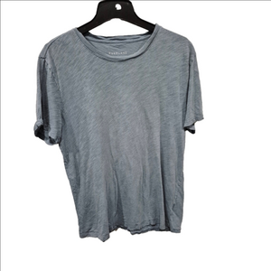 Everlane Men’s Cotton Slub Crew Neck Short Sleeve T-Shirt Grey Blue